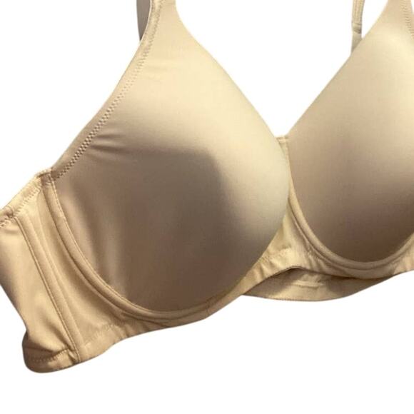 Leading Lady Size 50C Nude Tan Soft Cup Underwire Adjustable Strap 4 Hook Bra - Picture 2 of 4